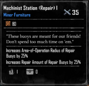 Machinist Station(Repair) I (Required:Kingpin 1)